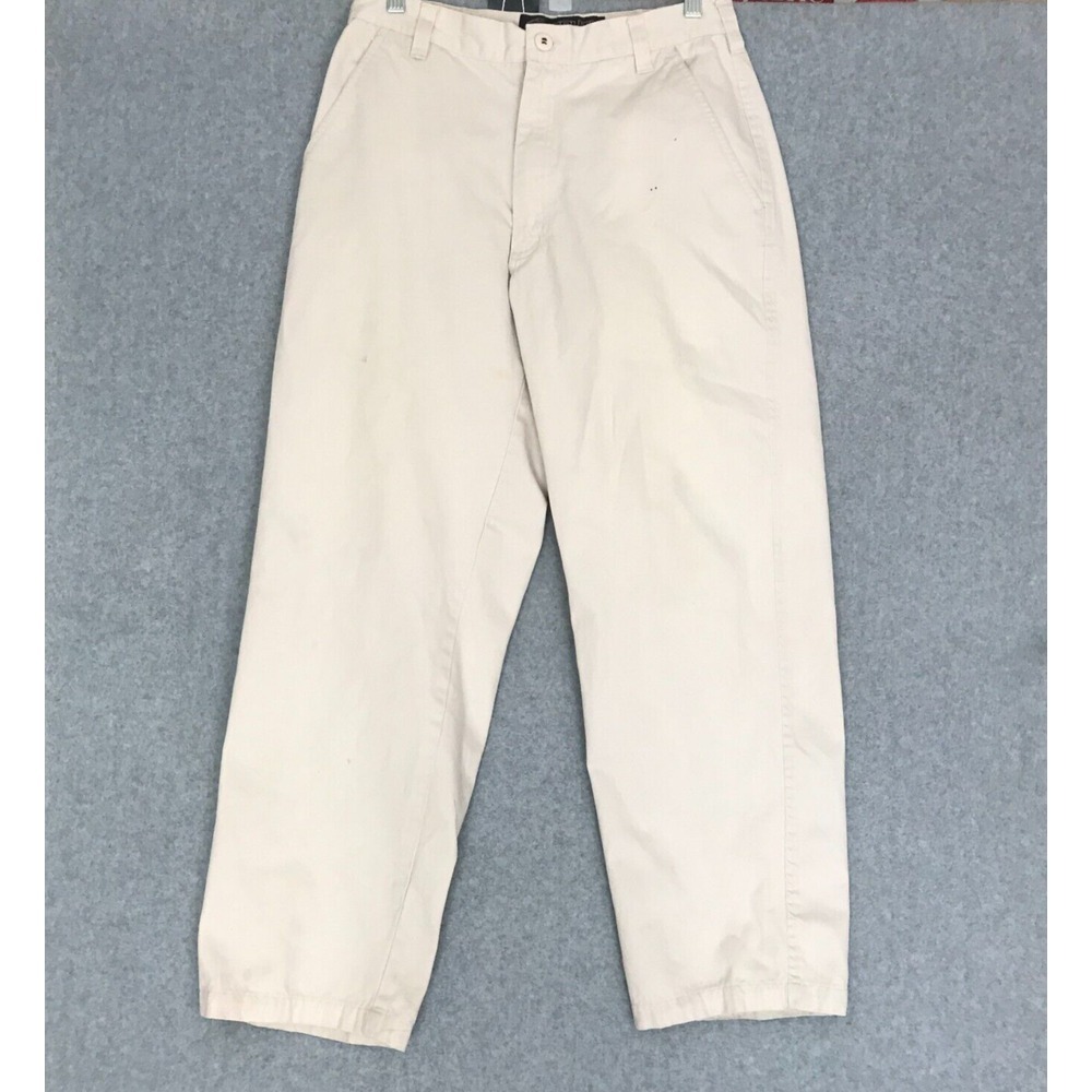 Y2K Southpole VTG International‎ Sports Khaki Baggy Embroidered Jeans 30x28 READ